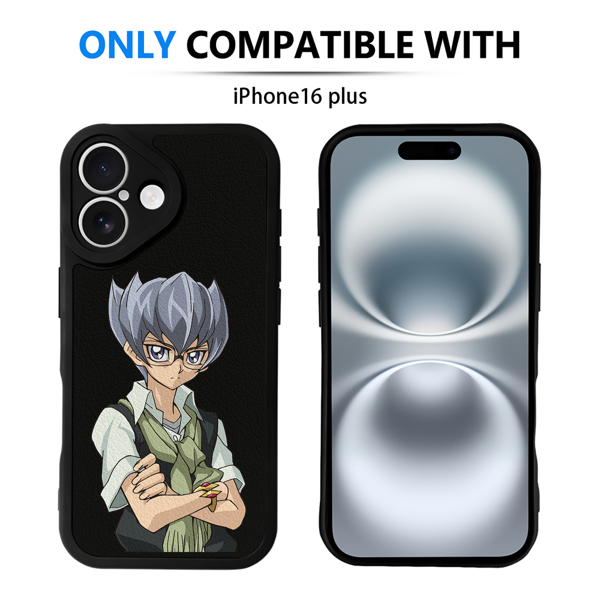 遊☆戯☆王 Yu-Gi-Oh! 【iPhone 16シリーズ対応】シリコンスマホケース（レザー調） 材質：シリコン